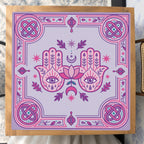 Mahjong by SI™ Palm Read My Tiles Mahjong Mat — Studio Overhead [studio-overhead-square]