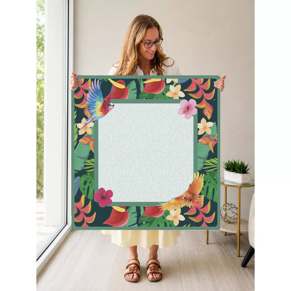 Mahjong by SI™ Paradise Blooms Mahjong Mat — Held Mat Portrait [held-mat-portrait-square]