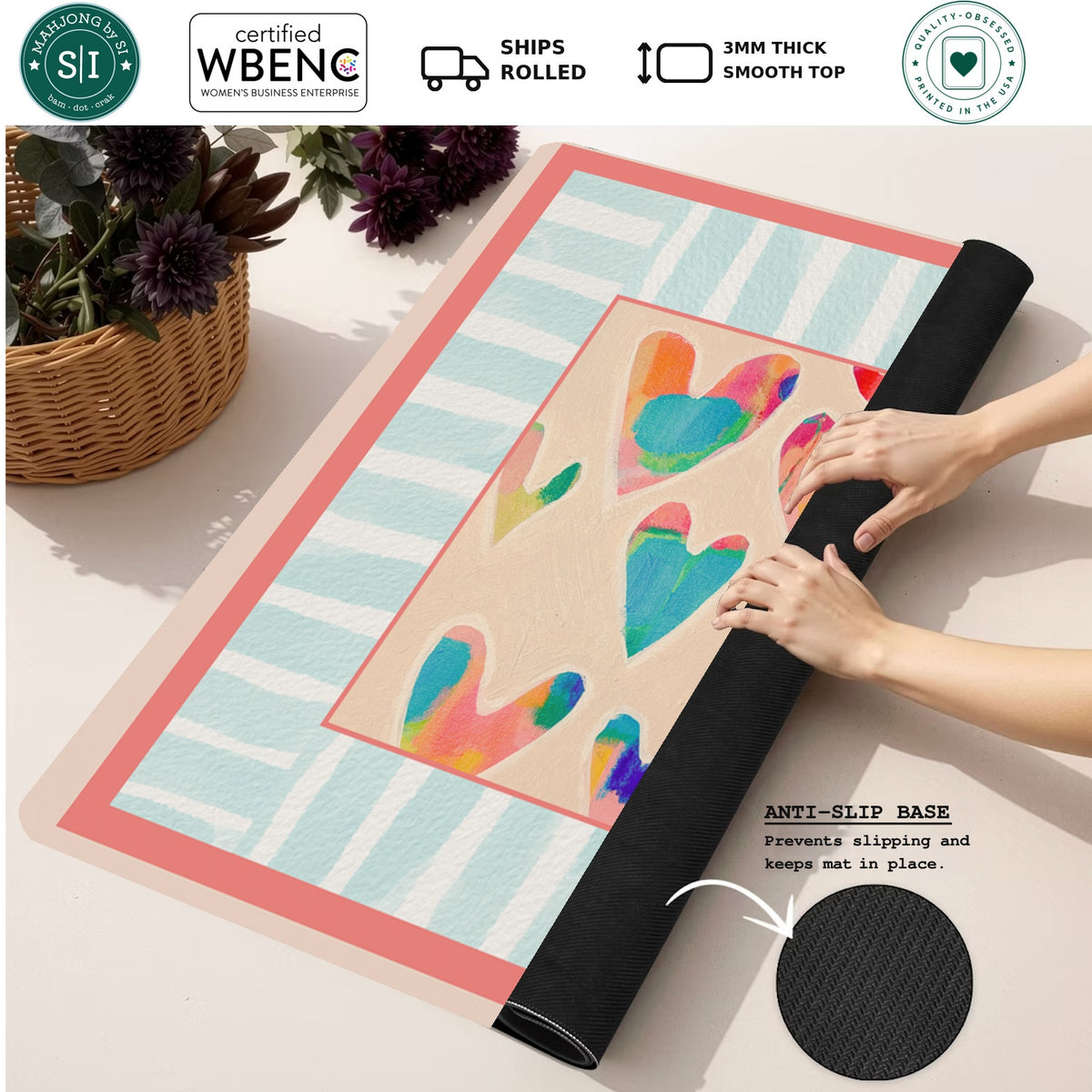 Pastel Pongs — Rolled Mat Feature Image [rolled-feature-square]