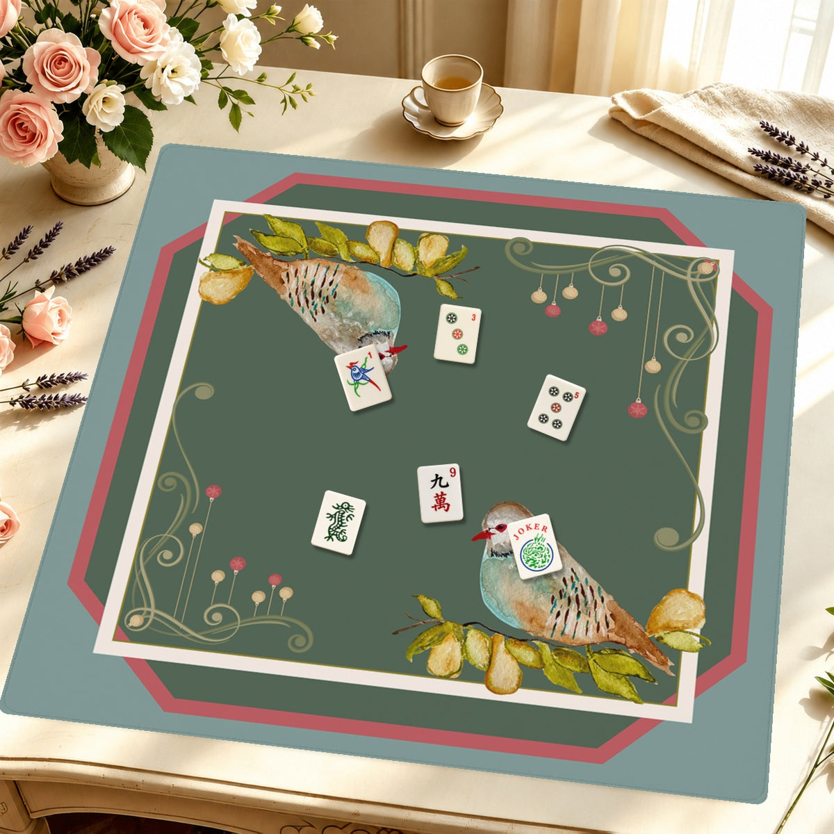 Pear-tridge in Paradise — Styled Tile Table [styled-tile-table-square]