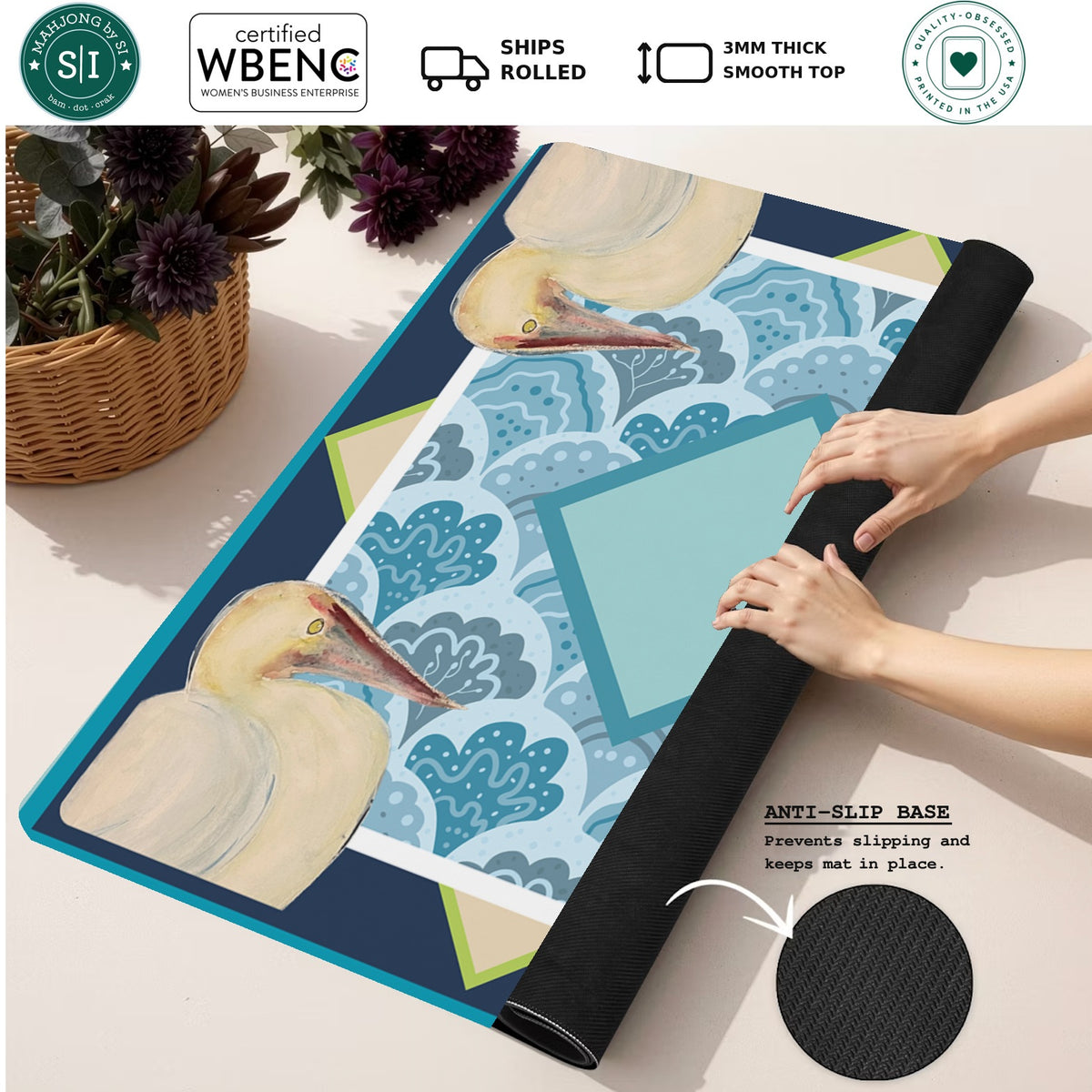 Pelican Passage — Rolled Mat Feature Image [rolled-feature-square]