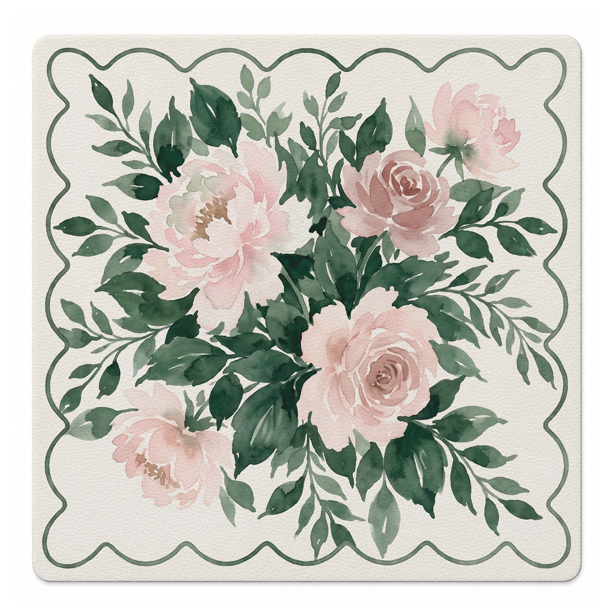 Peony Rose Garden  |  33"x 33" SI Signature™ faux leather