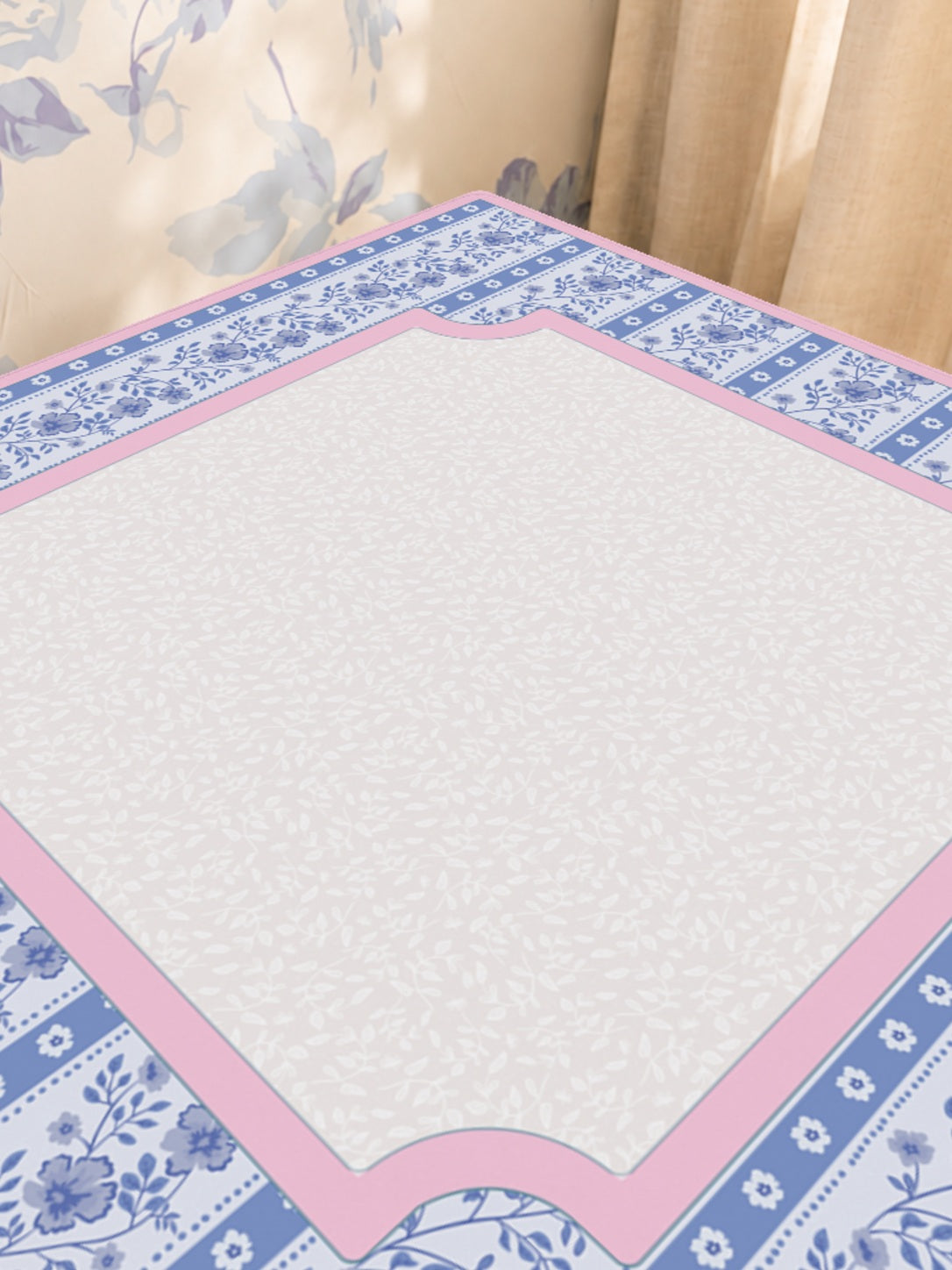Mahjong by SI™ Pinky Promise Mahjong Mat — Sunlit Close-up [sunlit-closeup-square]