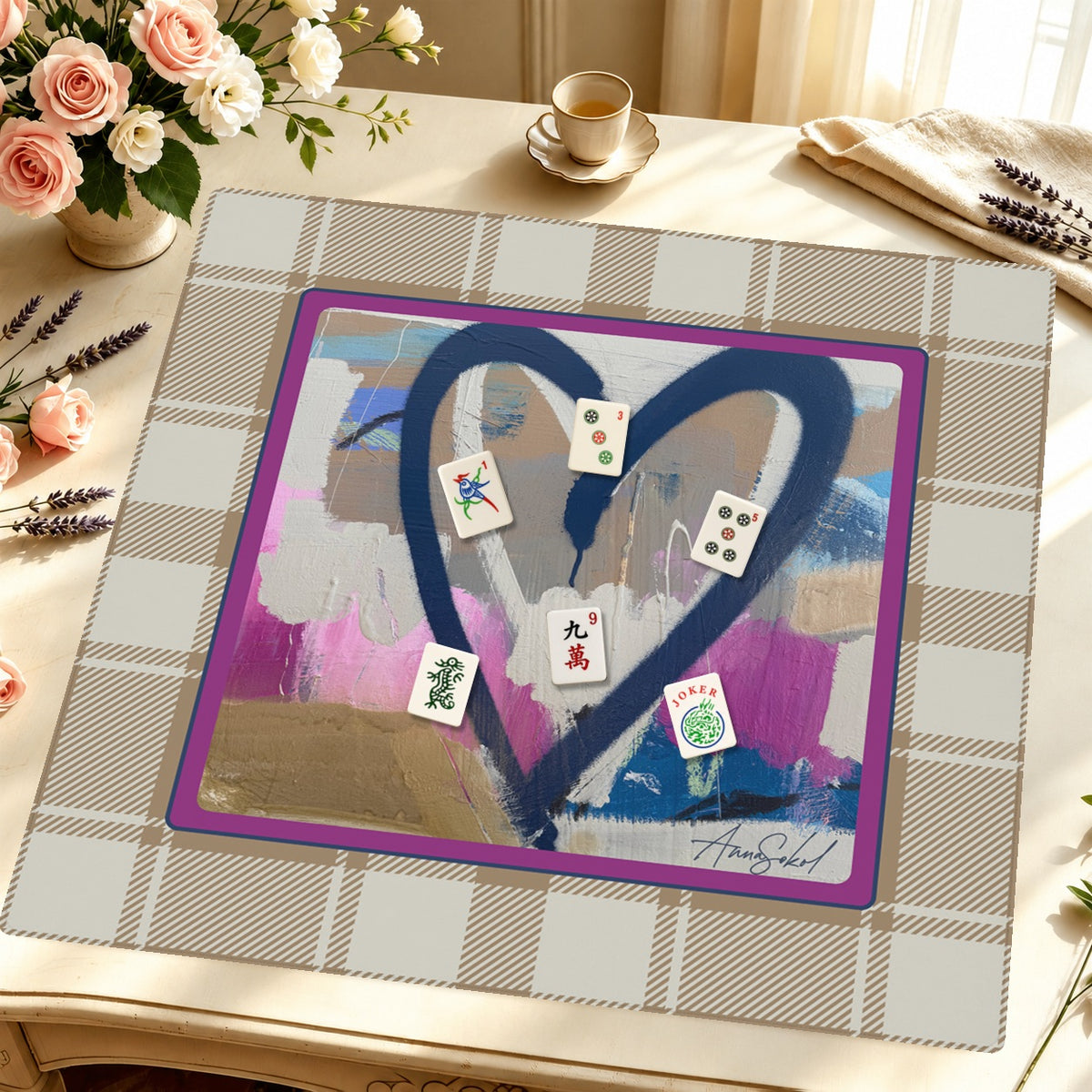 Plum & Plaid — Styled Tile Table [styled-tile-table-square]