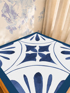 Mahjong by SI™ Point Taken Blue Mahjong Mat — Sunlit Detail [studio-detail-square]