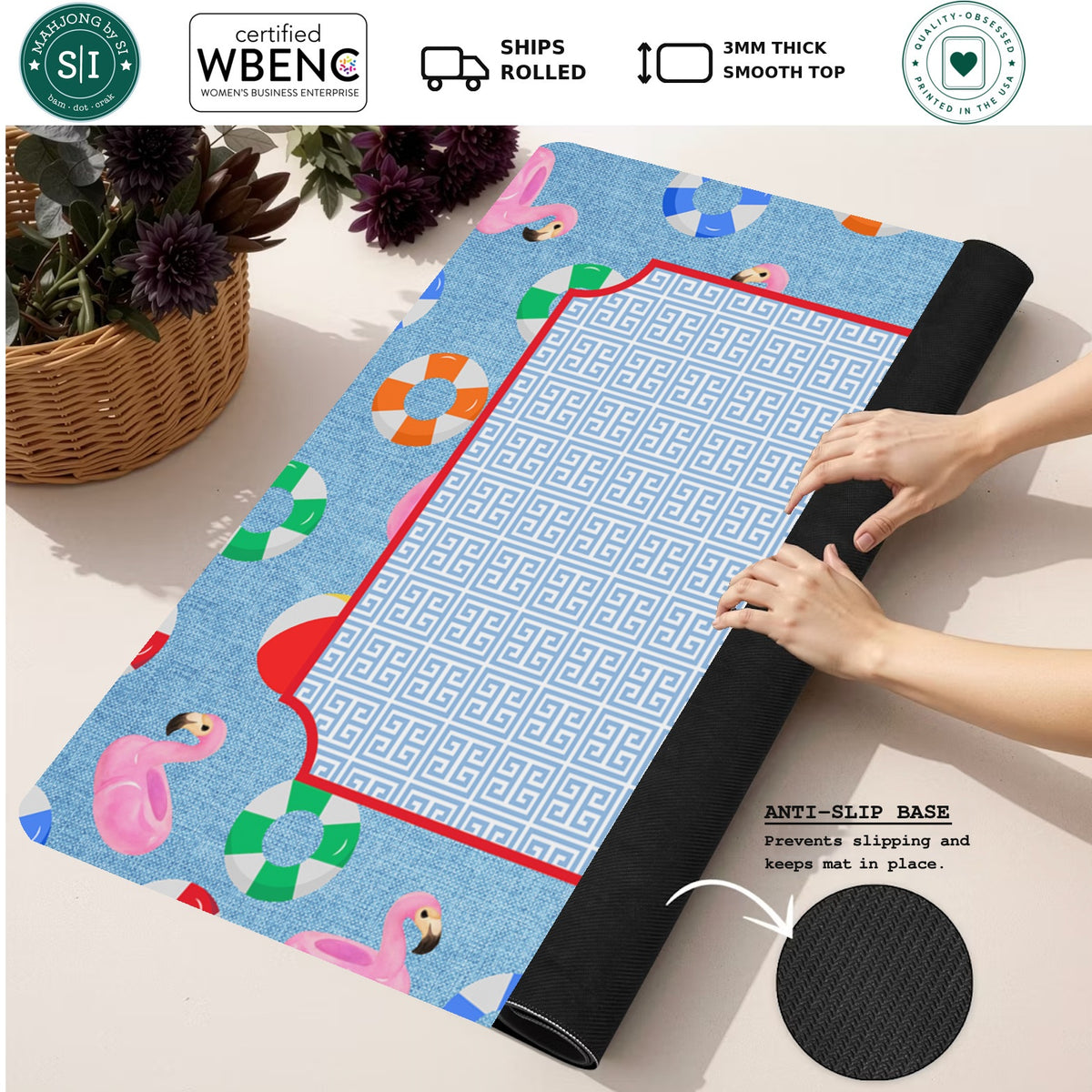 Pool Float Kind of Day — Rolled Mat Feature Image [rolled-feature-square]