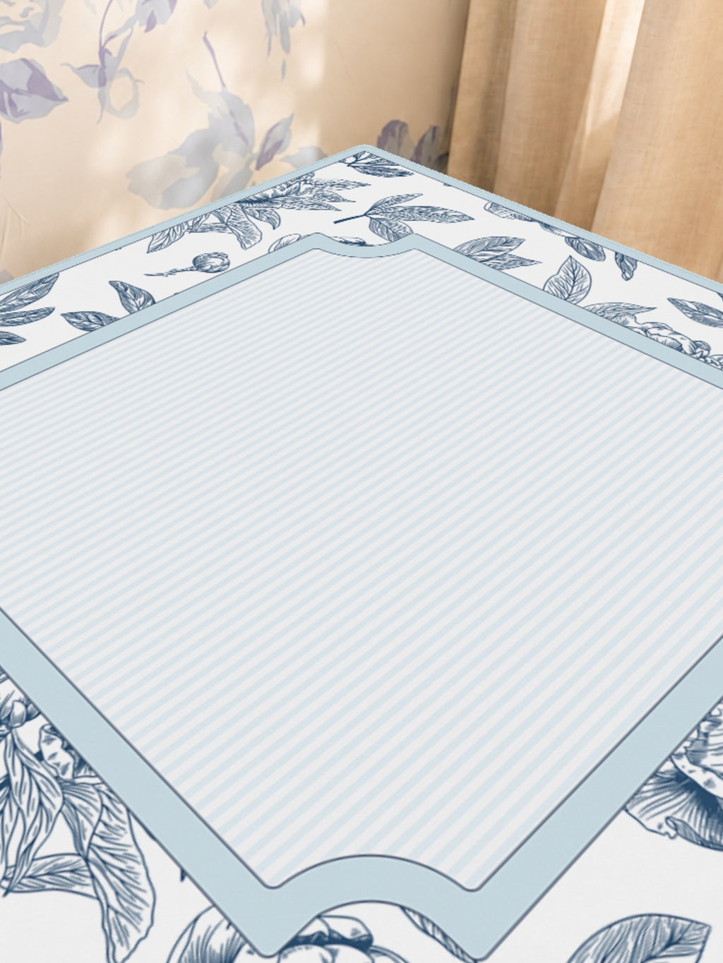 Mahjong by SI™ Porcelain Daydream Mahjong Mat — Sunlit Close-up [sunlit-closeup-square]