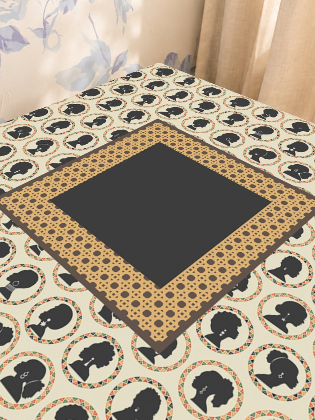 Mahjong by SI™ Portraits of Pride Mahjong Mat — Sunlit Close-up [sunlit-closeup-square]