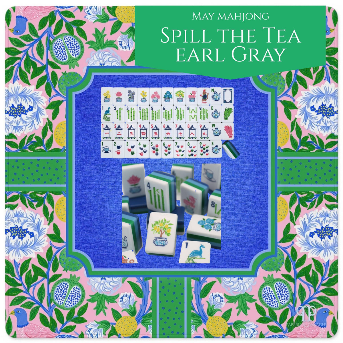 Positively Positano Mahjong Mat styling and tile pairing 3