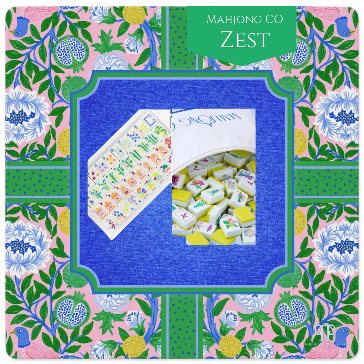 Positively Positano Mahjong Mat styling and tile pairing 4