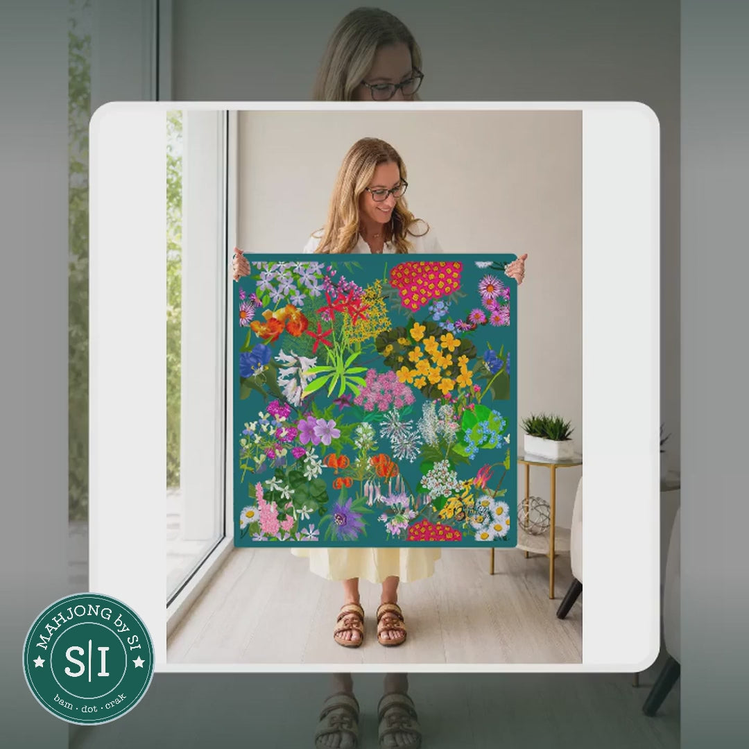 Botanical Rhapsody in Teal — lifestyle video (clear logo)