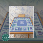 Cozy Winter Library Mahjong Mat — lifestyle video (clear logo)