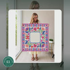 Mahjong by SI™ Floral Fiesta Frame Mahjong Mat