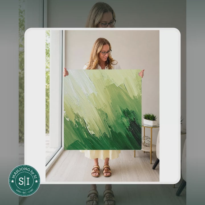 Mahjong by SI™ Blank Canvas Green Mahjong Mat — lifestyle video