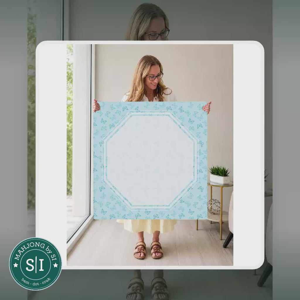 Mahjong by SI™ Butterfly Garden Mahjong Mat — lifestyle video (clear logo)