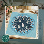Mahjong by SI™ Knowledge is Flower | Blue Mahjong Mat — lifestyle video (clear logo)