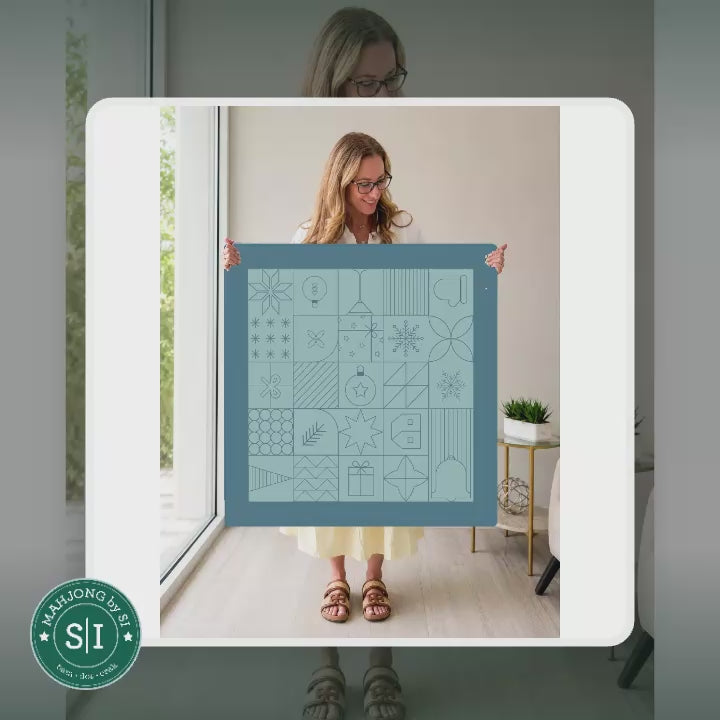 Mahjong by SI™ Winter Wonderland Tiles Mahjong Mat