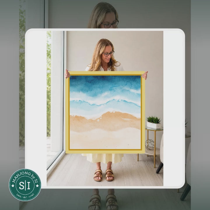 Mahjong by SI™ Golden Hour Tide Mahjong Mat — lifestyle video