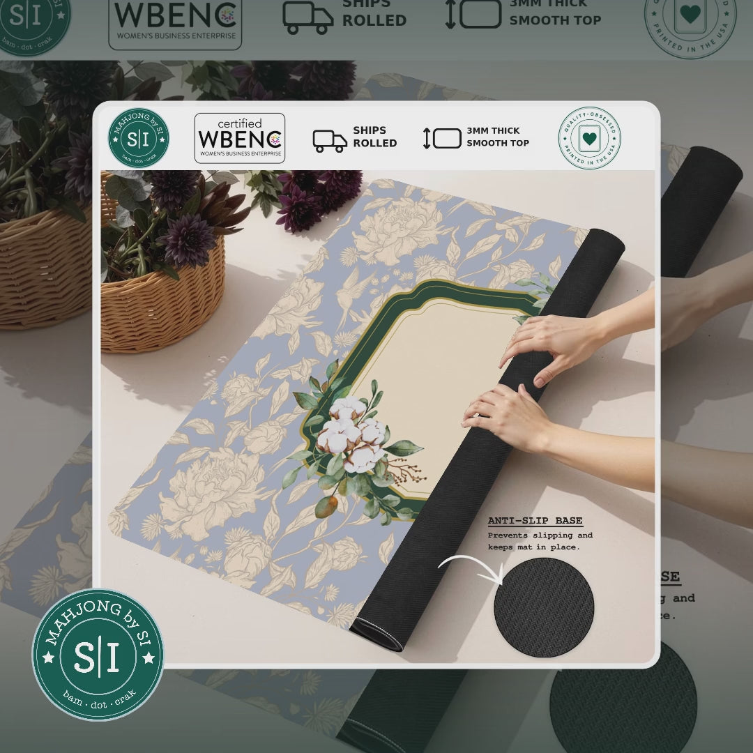 Mahjong by SI™ The Conservatory Mahjong Mat — lifestyle video (clear logo)