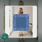 Mahjong by SI™ Corner Crush Blue Square Mahjong Mat — lifestyle video (clear logo)