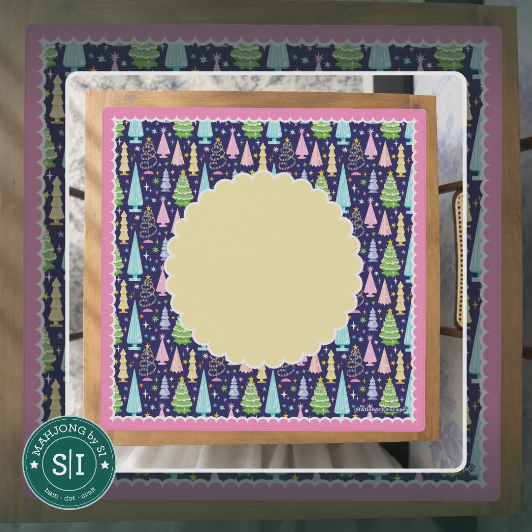 Merry & Bright Mahjong Mat — lifestyle video (clear logo)