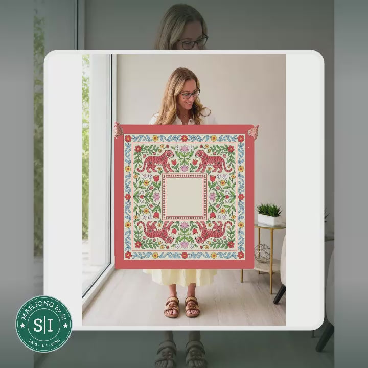 Mahjong by SI™ Tiger Lily Folklore Mahjong Mat