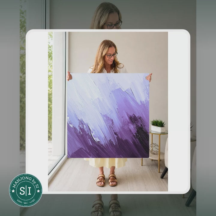 Mahjong by SI™ Blank Canvas Purple Mahjong Mat — lifestyle video