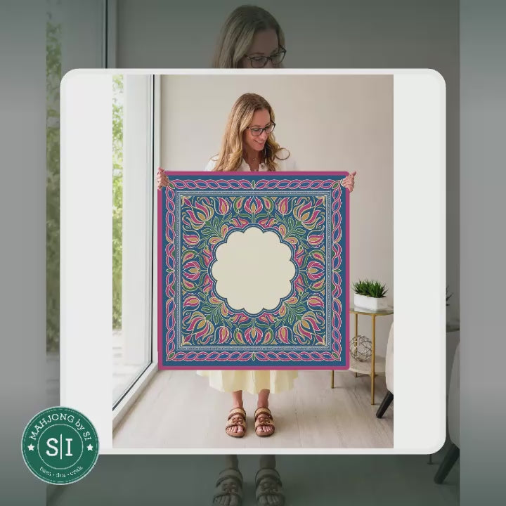 Mahjong by SI™ Tulip Tapestry Mahjong Mat