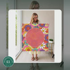 Mahjong by SI™ Groovy Kind of Bloom Mahjong Mat