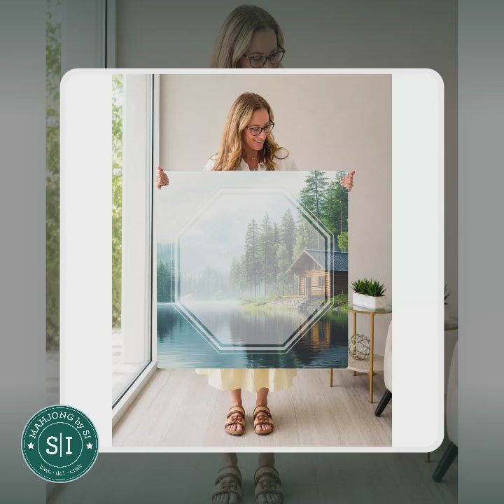 Mahjong by SI™ Cabin Daydreams Mahjong Mat — lifestyle video