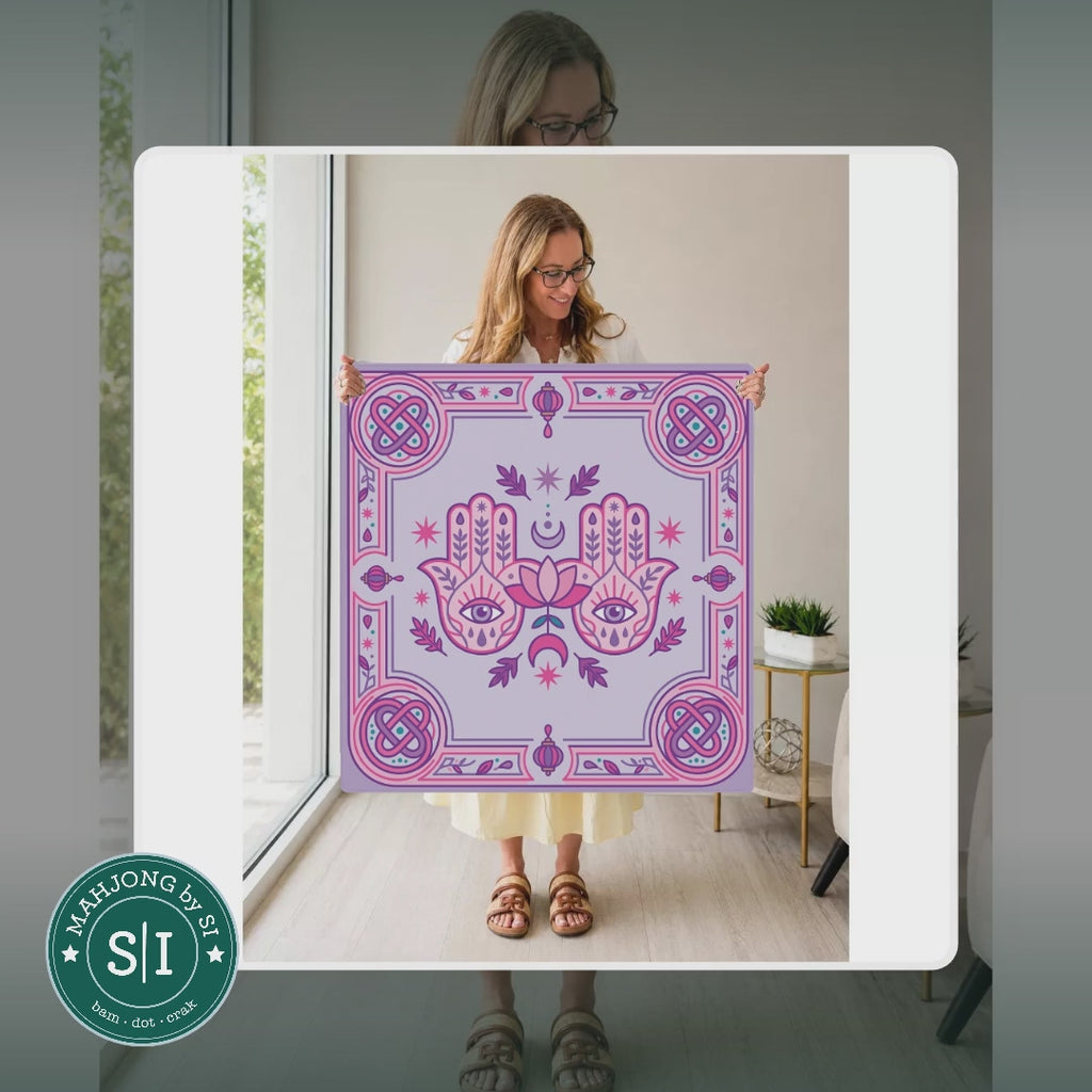 Mahjong by SI™ Palm Read My Tiles Mahjong Mat — lifestyle video (clear logo)