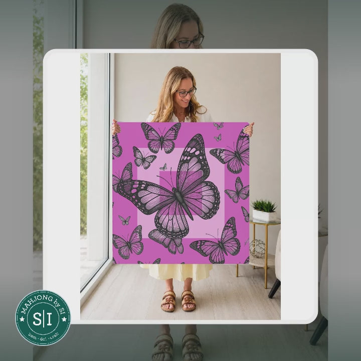 Mahjong by SI™ Flight Club | Purple Mahjong Mat — lifestyle video