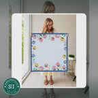 Mahjong by SI™ Full Bloom  | Blue Mahjong Mat — lifestyle video (clear logo)