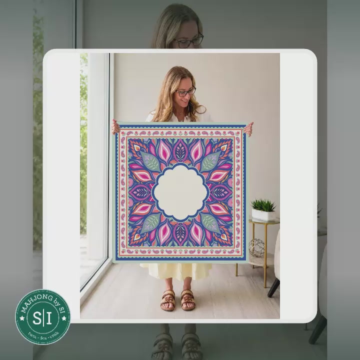 Mahjong by SI™ Paisley in Bloom Mahjong Mat