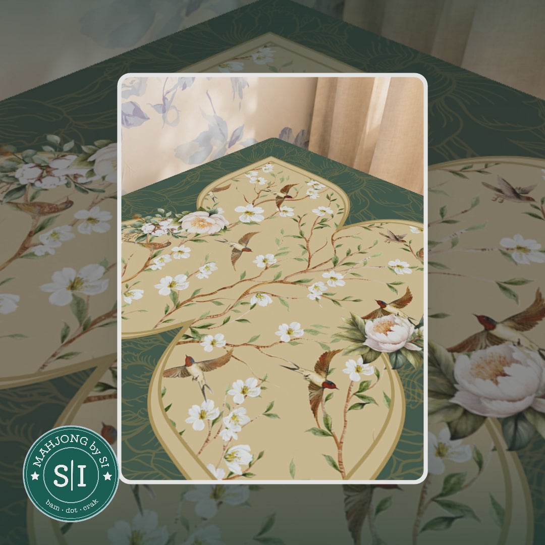 Mahjong by SI™ Golden Aviary Mahjong Mat — lifestyle video (clear logo)