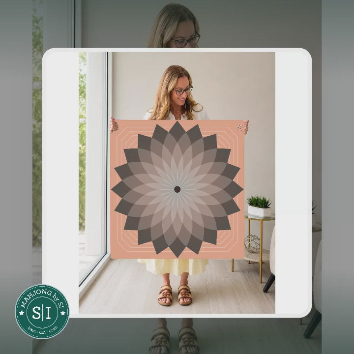 Mahjong by SI™ Eternal Mandala | Pink Mahjong Mat — lifestyle video