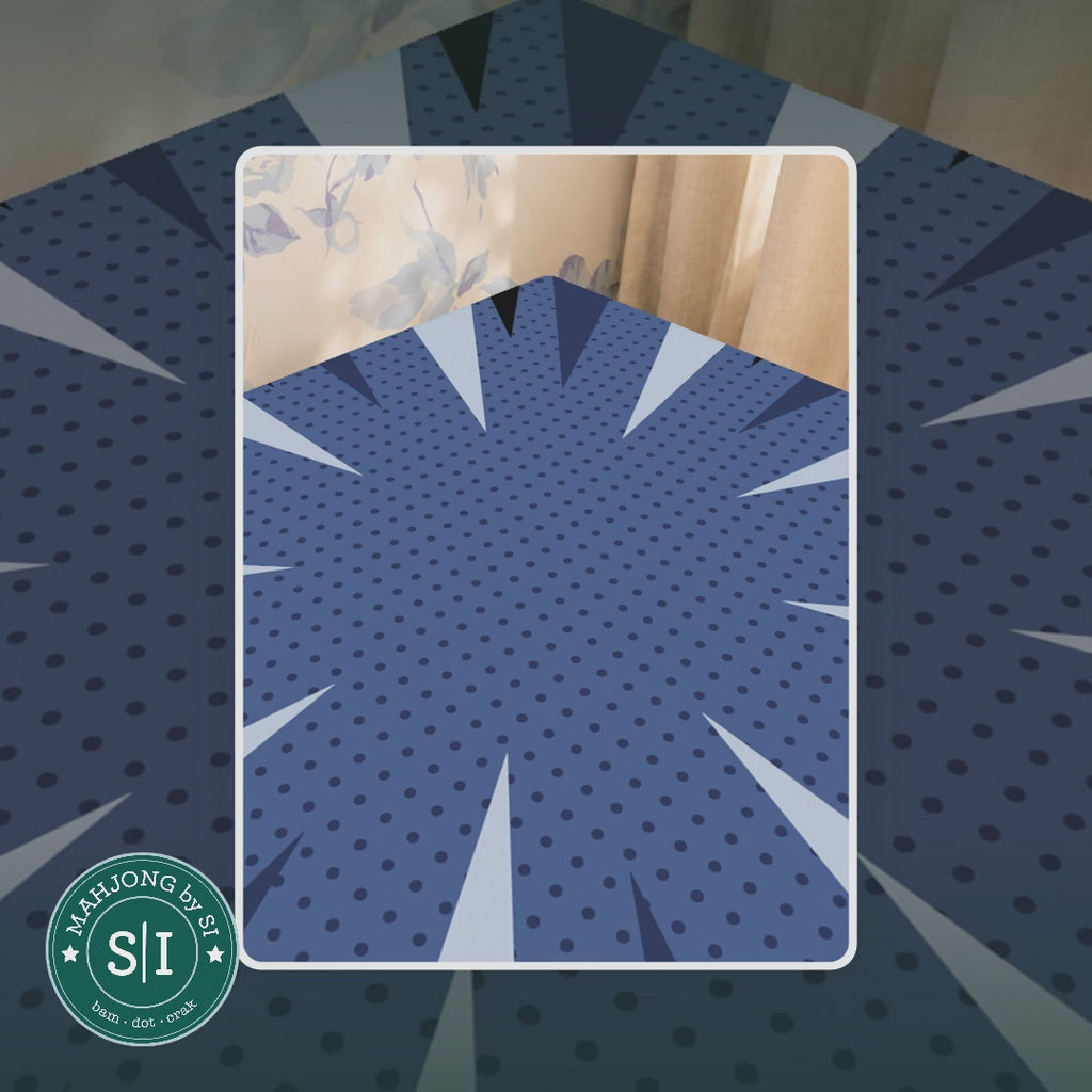 Mahjong by SI™ Star Power Blue Mahjong Mat — lifestyle video (clear logo)