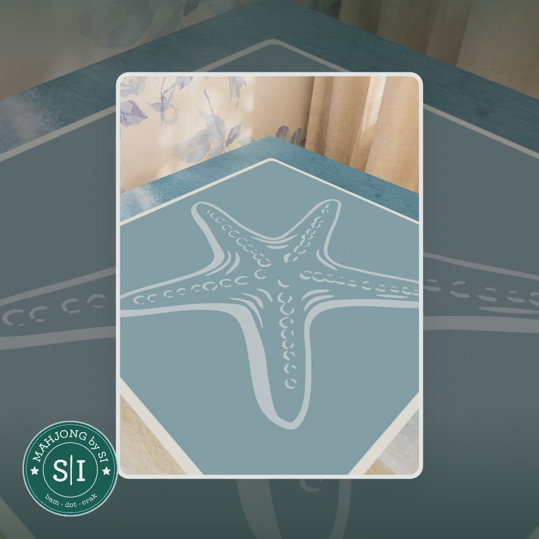 Mahjong by SI™ Starfish Wishes Mahjong Mat — lifestyle video (clear logo)
