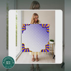 Mahjong by SI™ Borderline Chic Blue Mahjong Mat — lifestyle video (clear logo)