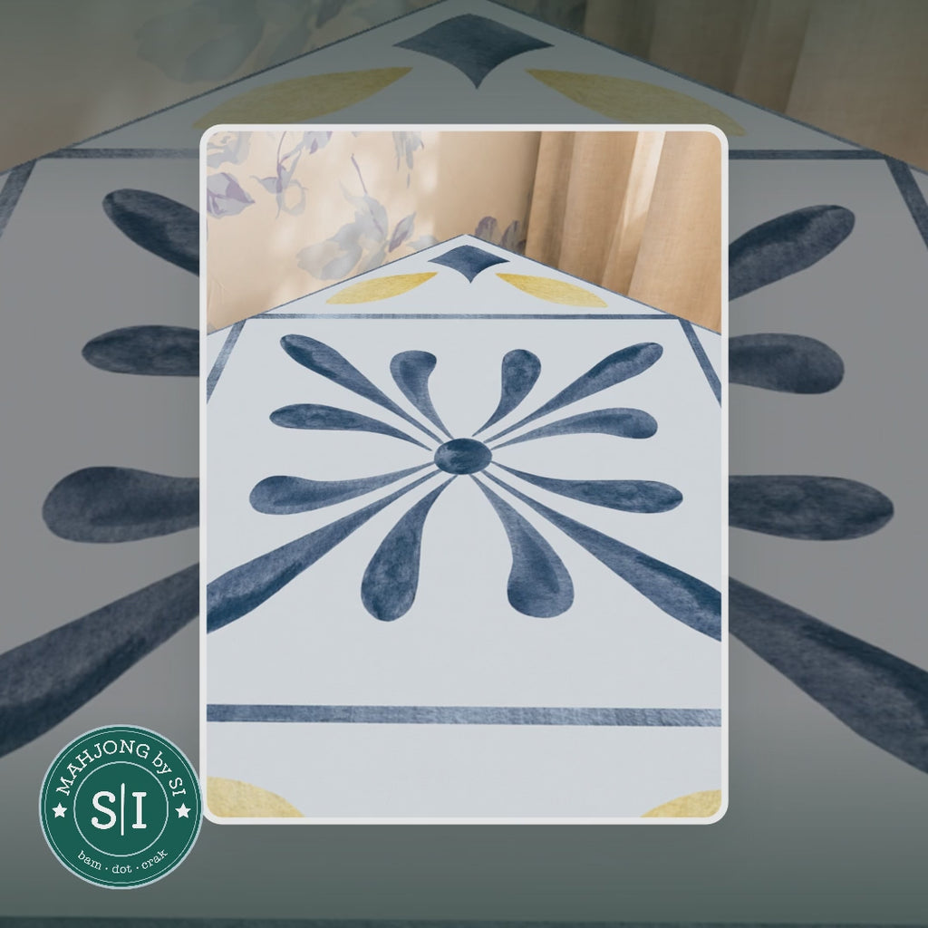 Mahjong by SI™ Tile Me More | Blue Mahjong Mat — lifestyle video (clear logo)