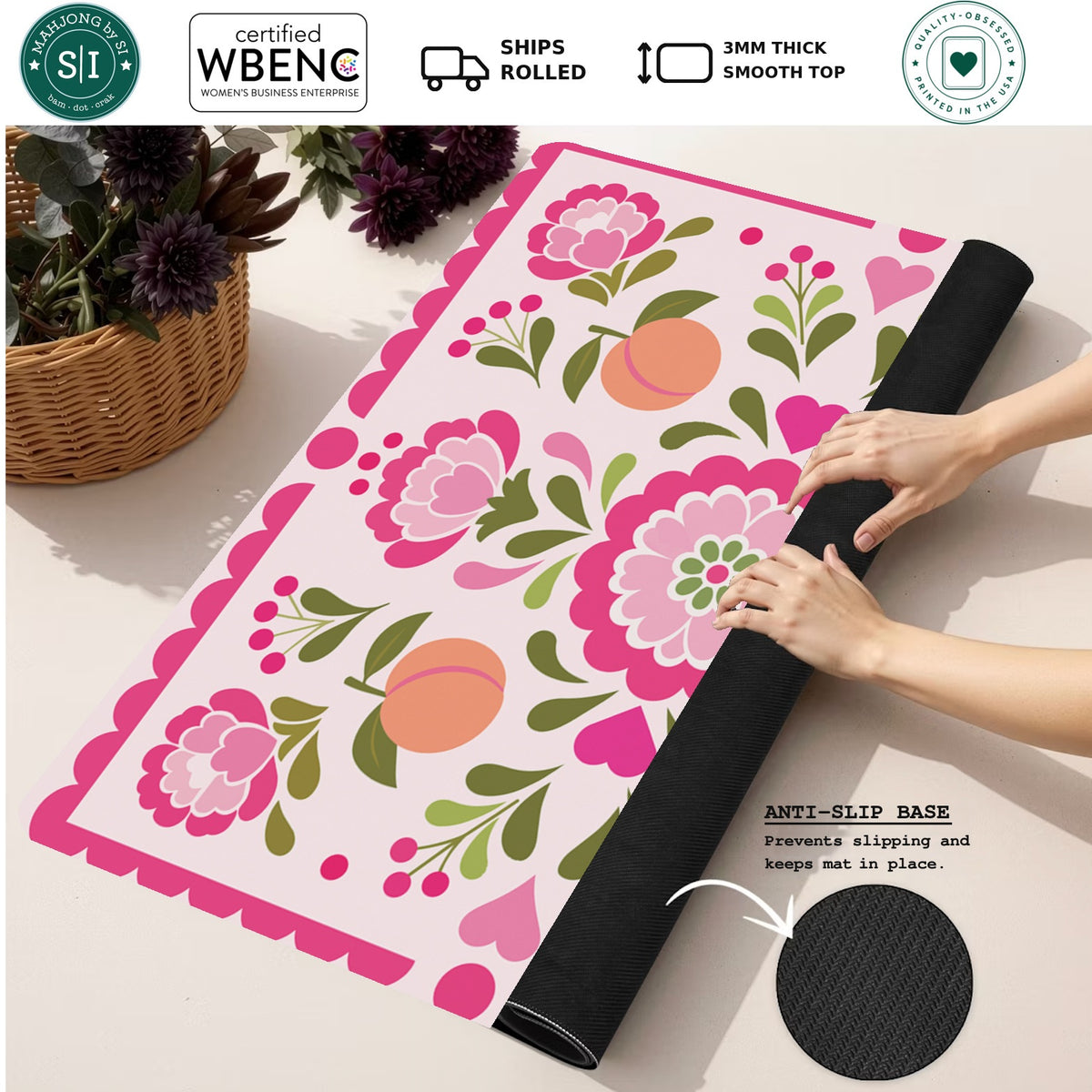 Pung Peaches — Rolled Mat Feature Image [rolled-feature-square]