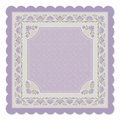 Violet Wreath Scallop Frame