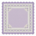 Violet Wreath Scallop Frame