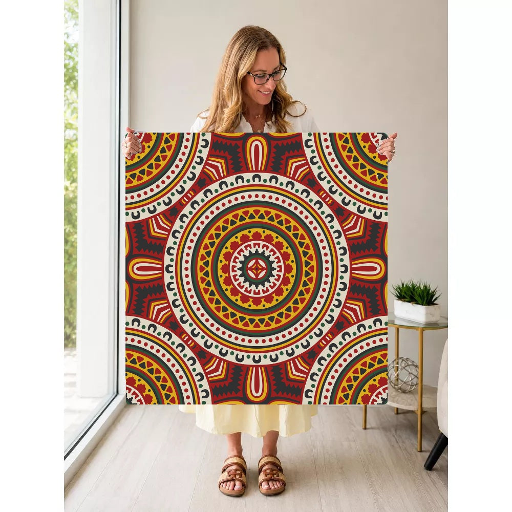 Mahjong by SI™ Radiant Roots Mahjong Mat — Held Mat Portrait [held-mat-portrait-square]