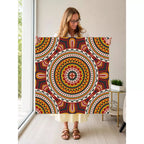 Mahjong by SI™ Radiant Roots Mahjong Mat — Held Mat Portrait [held-mat-portrait-square]
