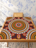 Mahjong by SI™ Radiant Roots Mahjong Mat — Studio Table Angle [studio-angle-square]