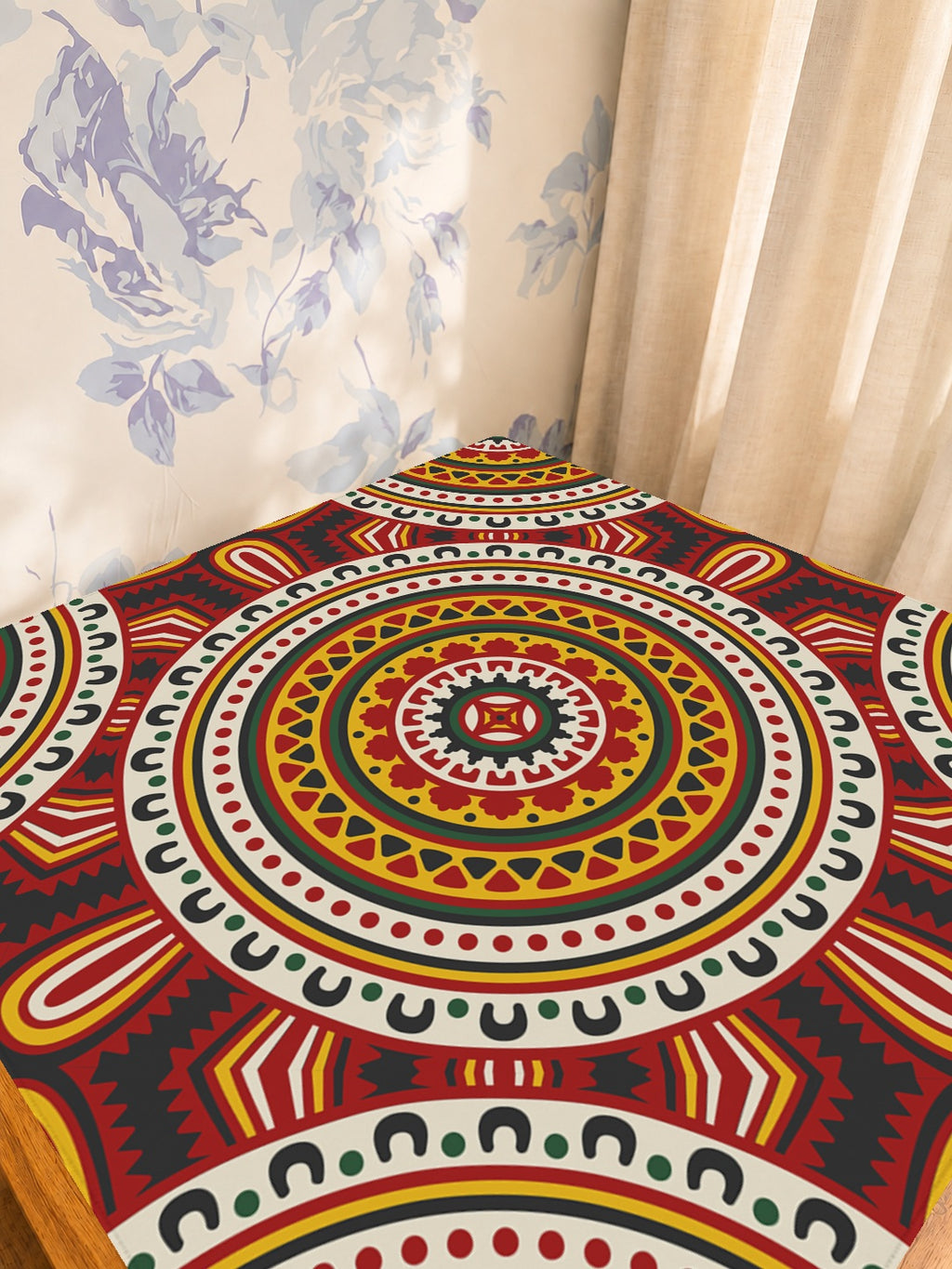 Mahjong by SI™ Radiant Roots Mahjong Mat — Sunlit Detail [studio-detail-square]