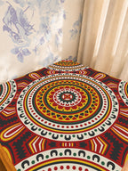 Mahjong by SI™ Radiant Roots Mahjong Mat — Sunlit Detail [studio-detail-square]