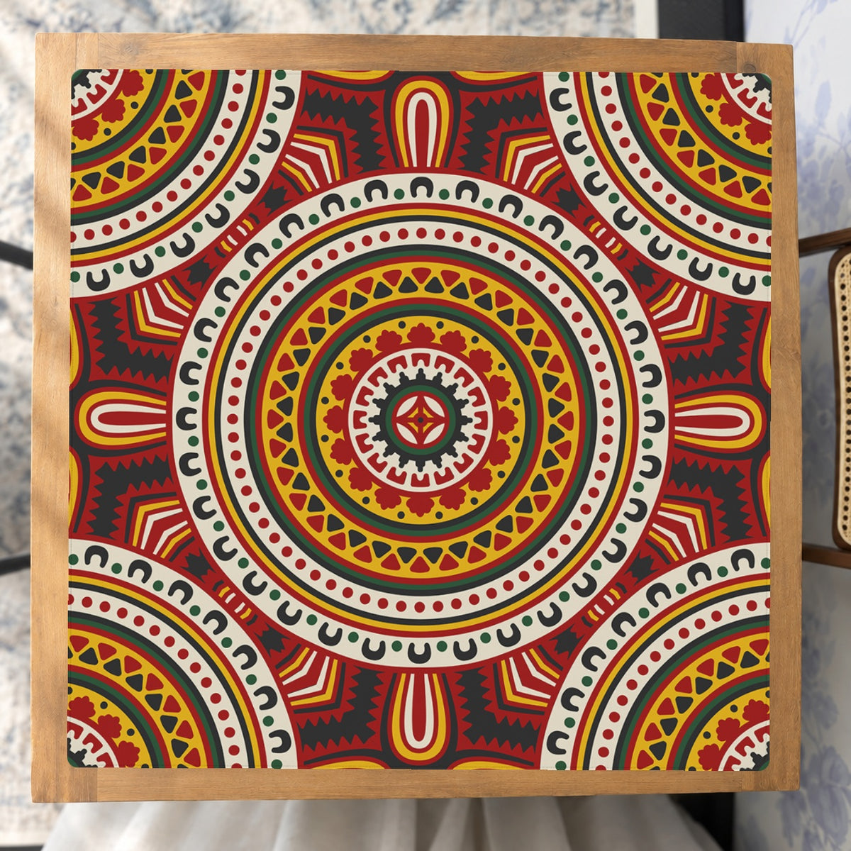Mahjong by SI™ Radiant Roots Mahjong Mat — Studio Overhead [studio-overhead-square]