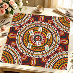 Mahjong by SI™ Radiant Roots Mahjong Mat — Styled Tile Table [styled-tile-table-square]